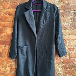 Nasty Gal Casual Long Blazer w/ Cropped Sleeves